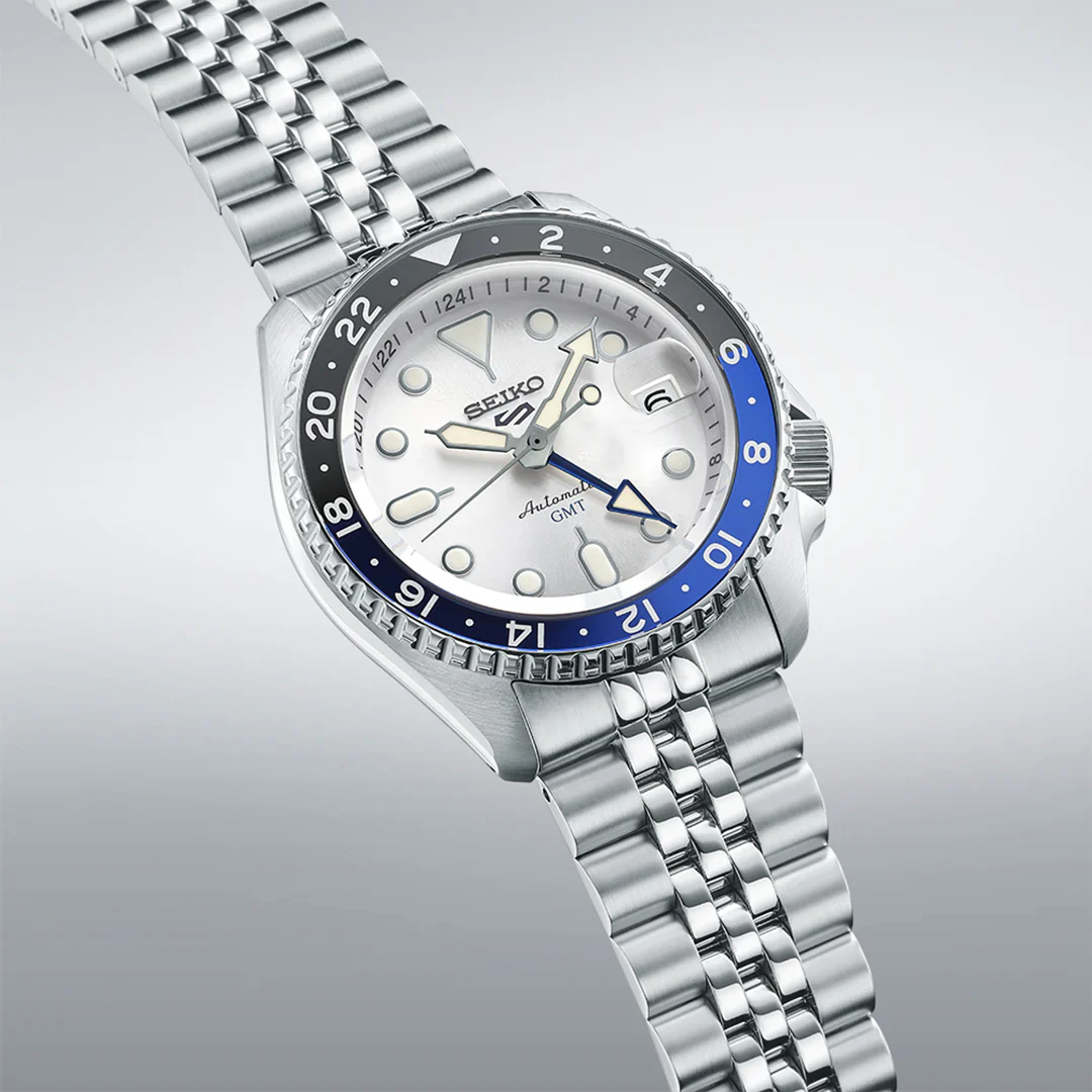 New 5 Sports SKX GMT Sky Blue, Silver Cloud Men's Watch - SSK033K1 - Image 3