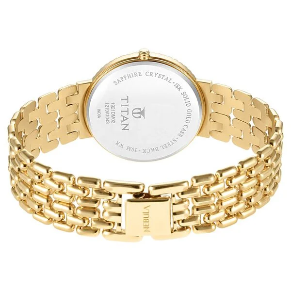 NT1921DM02 Titan Nebula Analog 18 Karat Solid Gold Men's Watch - Image 4