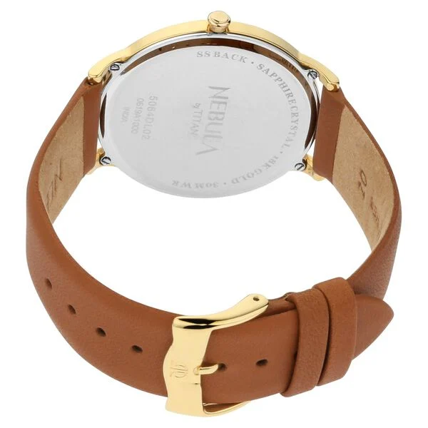 NT5064DL02 Titan Nebula Lustre 18 Karat Solid Gold Men's Watch - Image 5