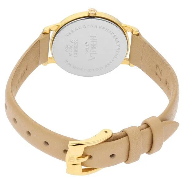 NT5572DL01 Titan Nebula Lustre 18 Karat Pink Dial Women's Watch - Image 5