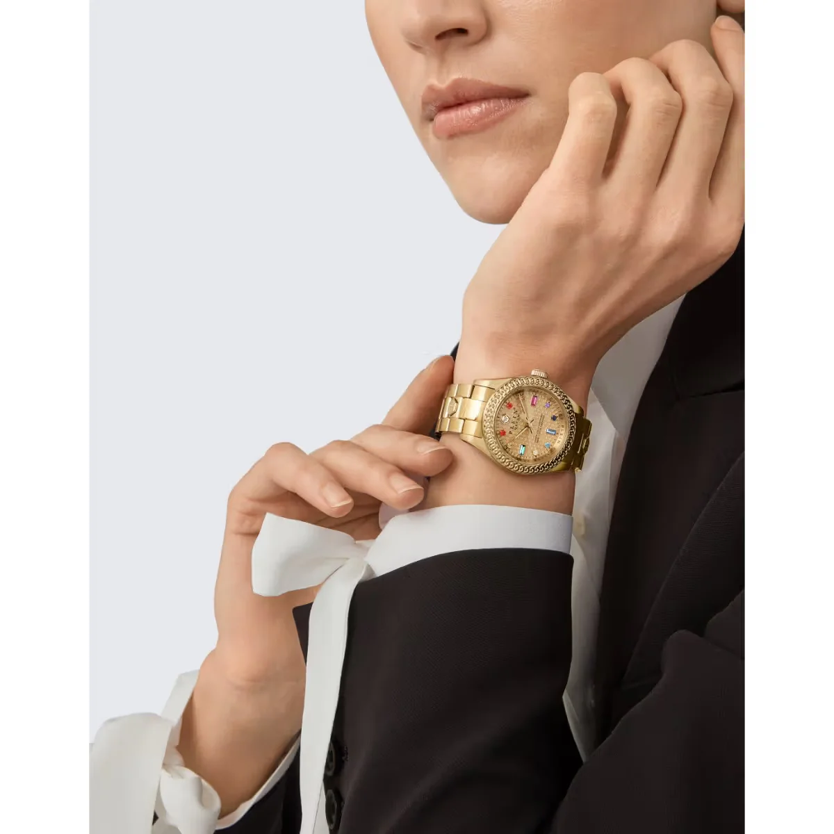 Philipp Plein Queen Gold Dial Analog Watch For Women PWDAA0721 - Image 5