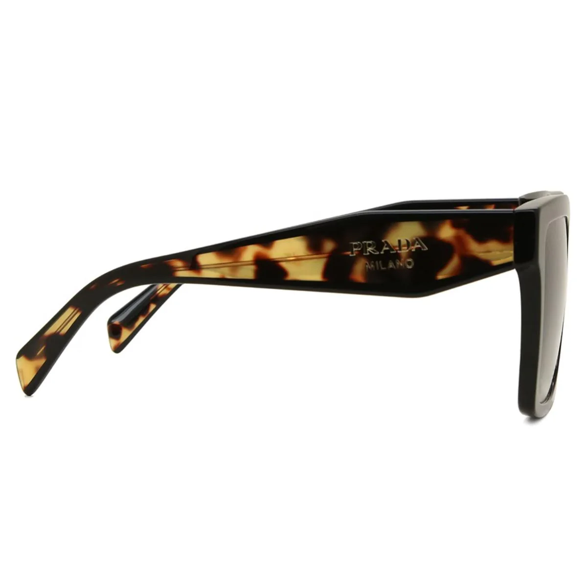 PRADA Gradient Grey Lens Square Women's Sunglasses PR24ZS1AB0A756 - Image 3