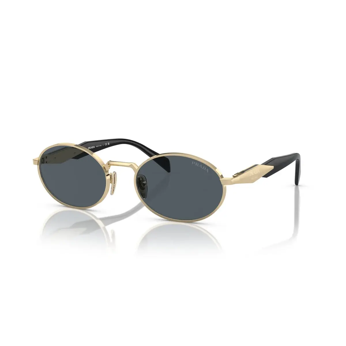 PRADA Grey UV Protected Acetate Women's Sunglasses PR65ZS ZVN09T 55 - Image 2