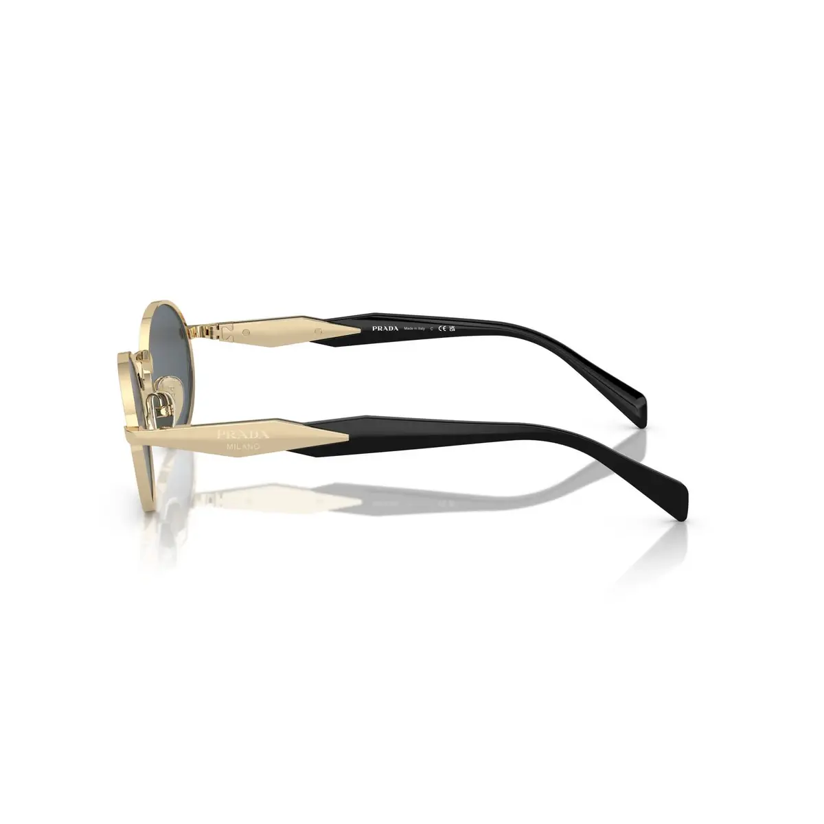 PRADA Grey UV Protected Acetate Women's Sunglasses PR65ZS ZVN09T 55 - Image 3