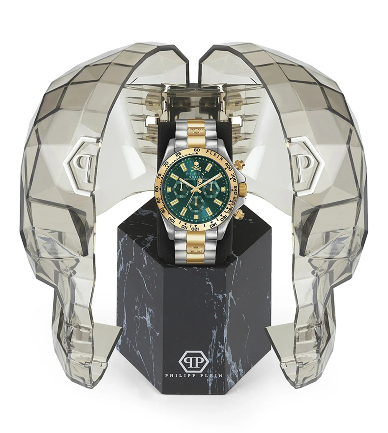 PWCAA0821 PHILIPP PLEIN | Nobile Chronograph Green Dial Men's Watch - Image 4