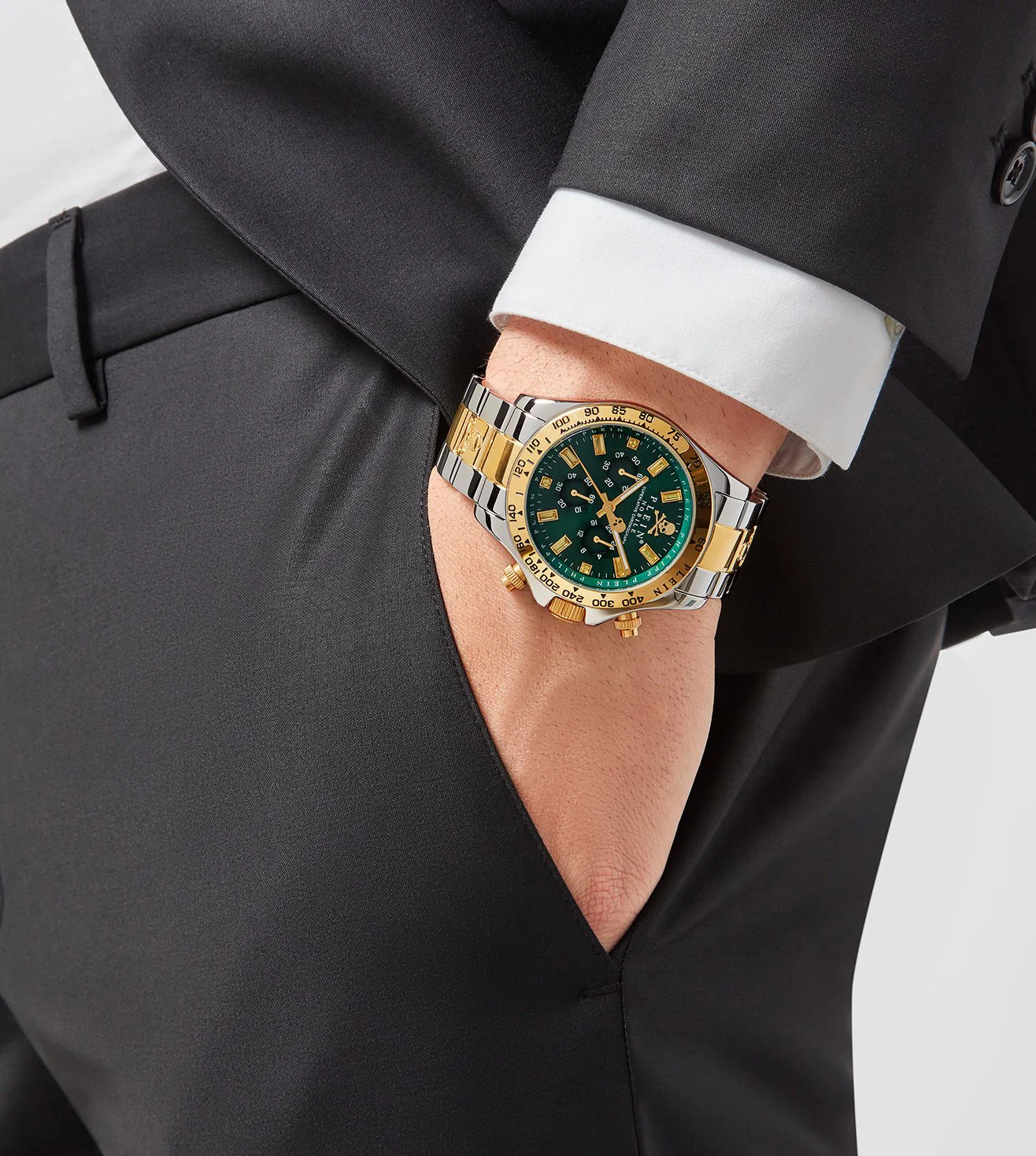 PWCAA0821 PHILIPP PLEIN | Nobile Chronograph Green Dial Men's Watch - Image 5