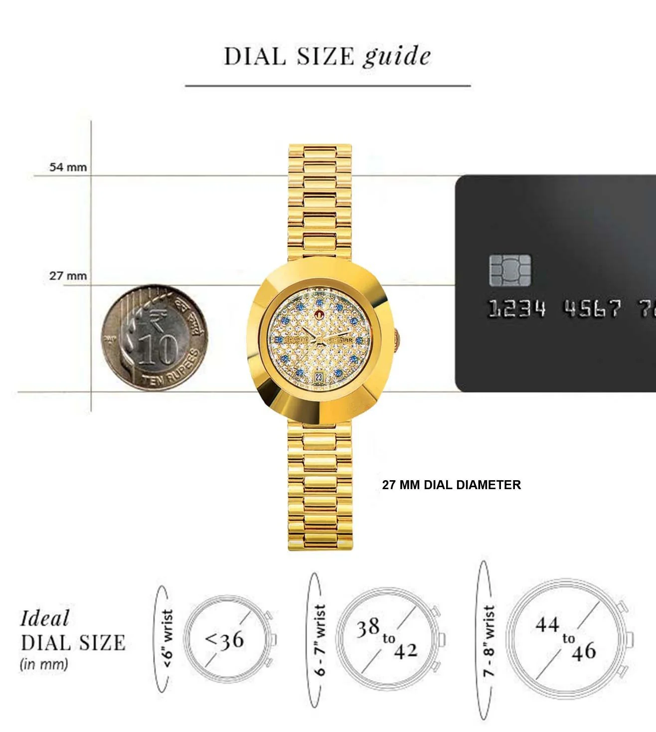 RADO DiaStar Original Automatic Watch for Men - R12416393 - Image 6