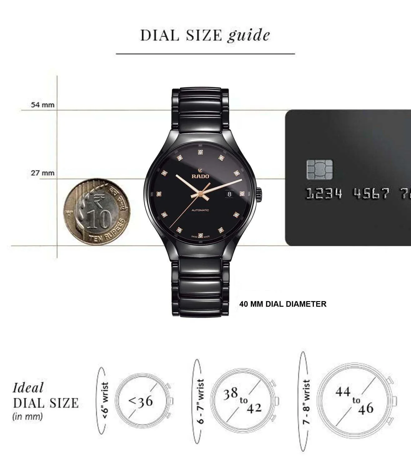 R27056732  | RADO True Automatic Diamonds Unisex Watch - Image 5