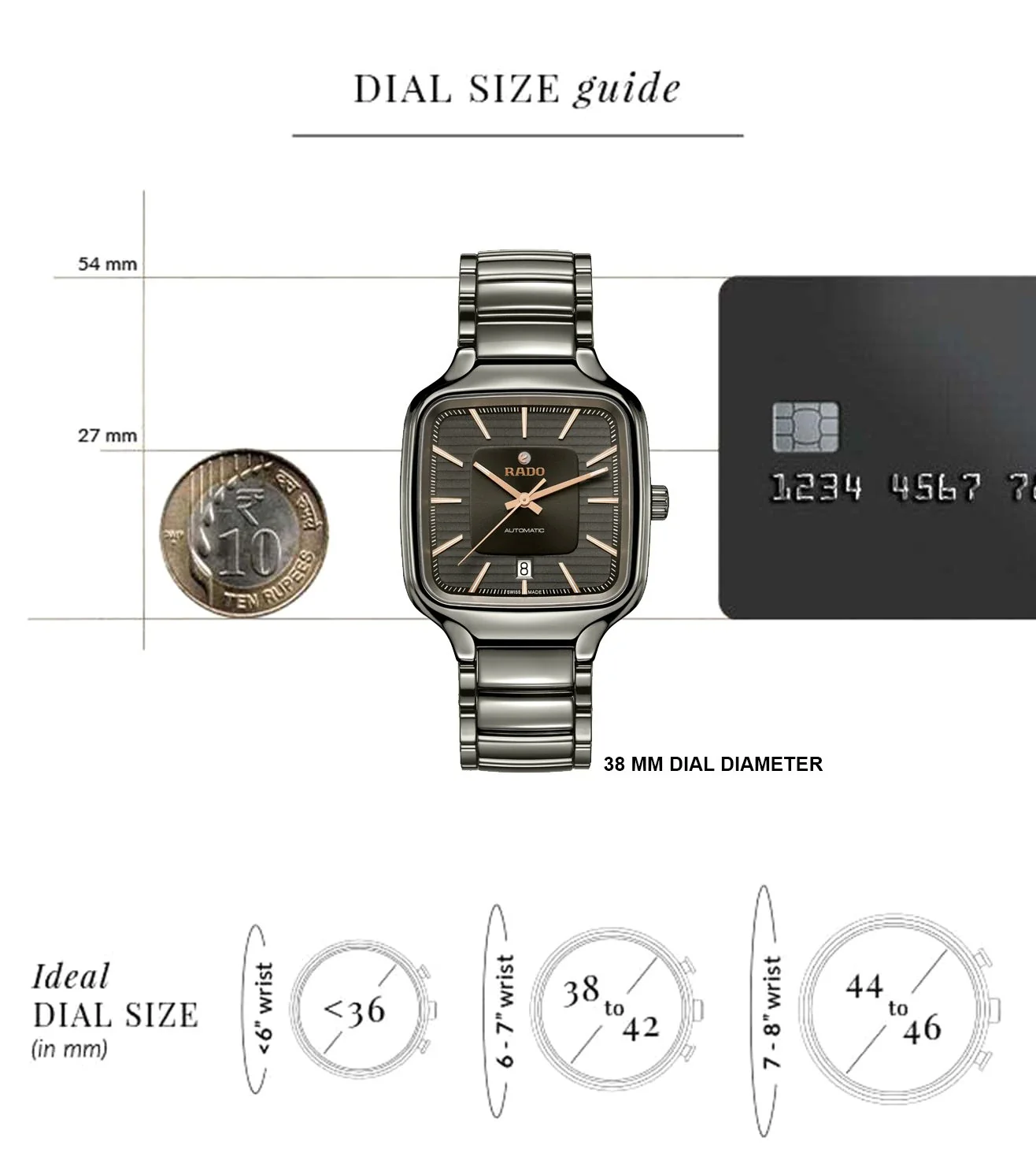 R27077102 | RADO True Square Automatic Unisex Watch - Image 7