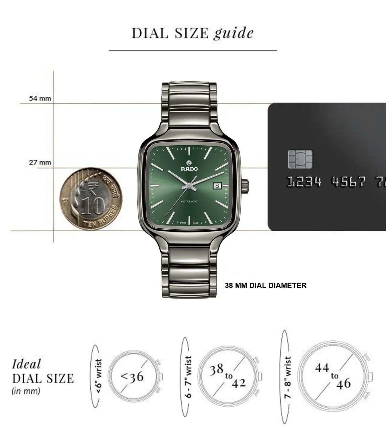 RADO True Square Automatic Unisex Watch - R27077312 - Image 7