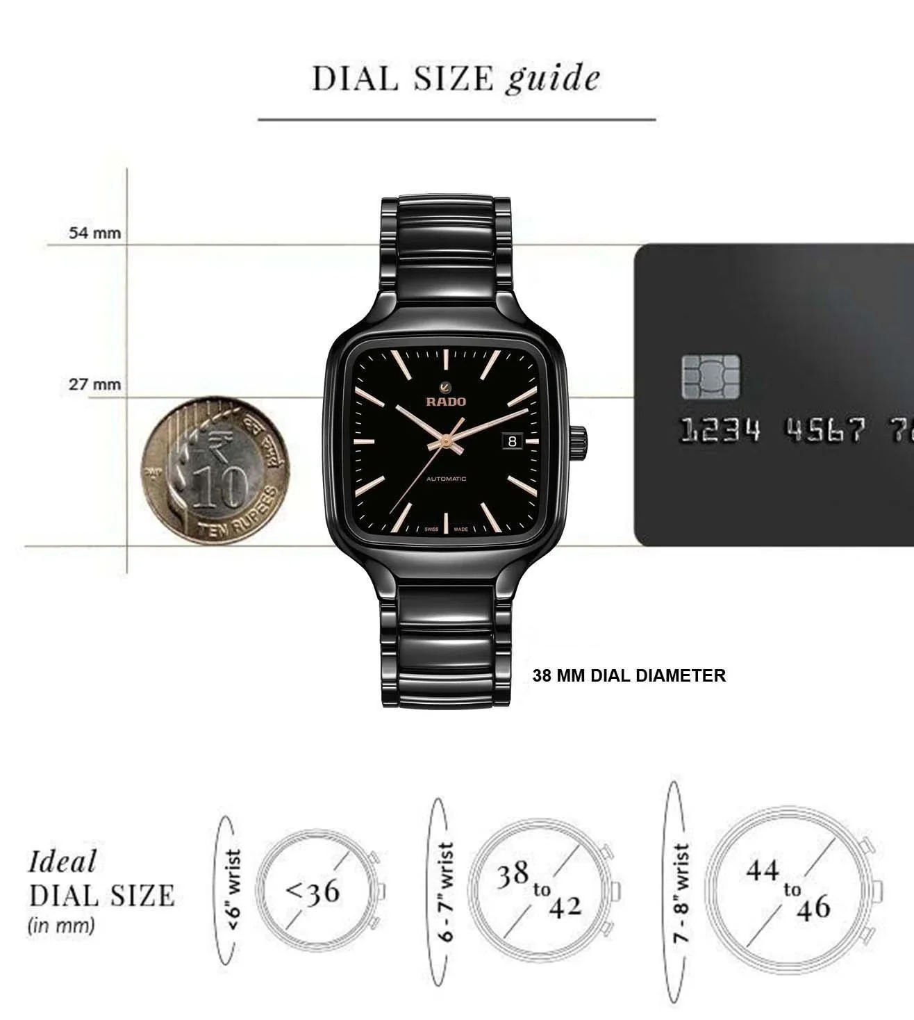 R27078162 | RADO True Square Automatic Unisex Watch - Image 6