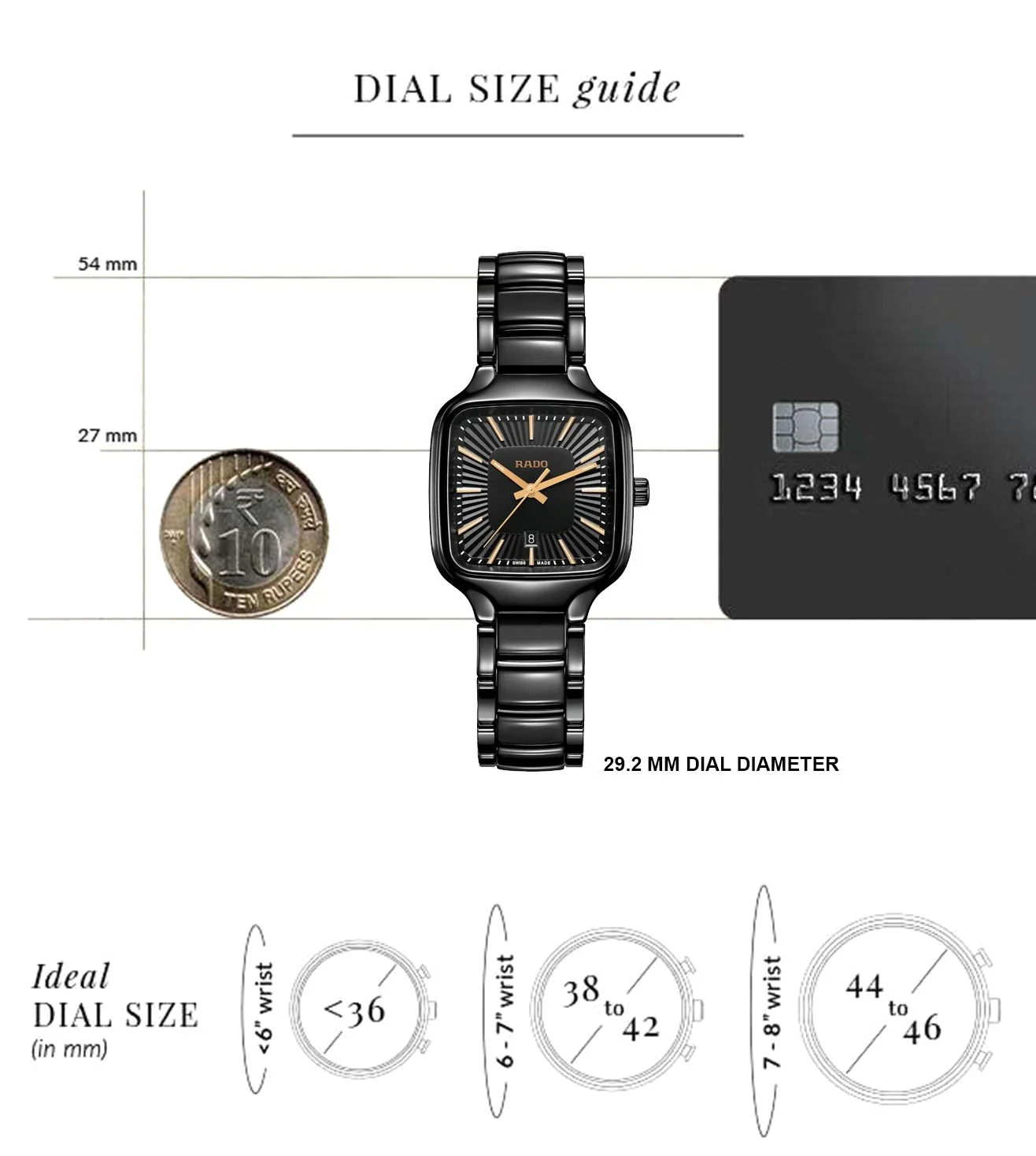 R27080172 | RADO True Square Analog Watch for Women - Image 8