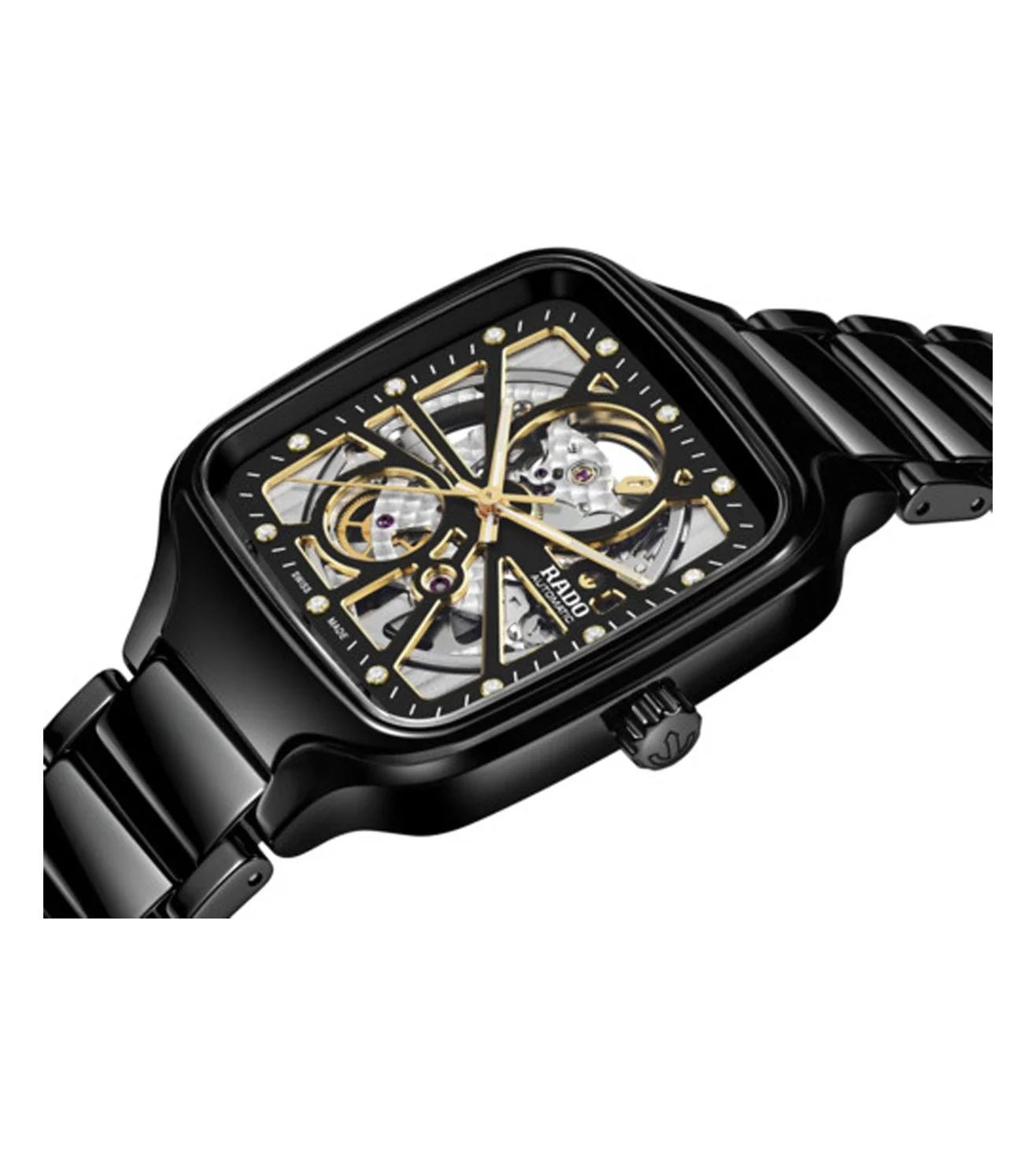 R27086712  | RADO True Square Automatic Open Heart Unisex Watch - Image 2