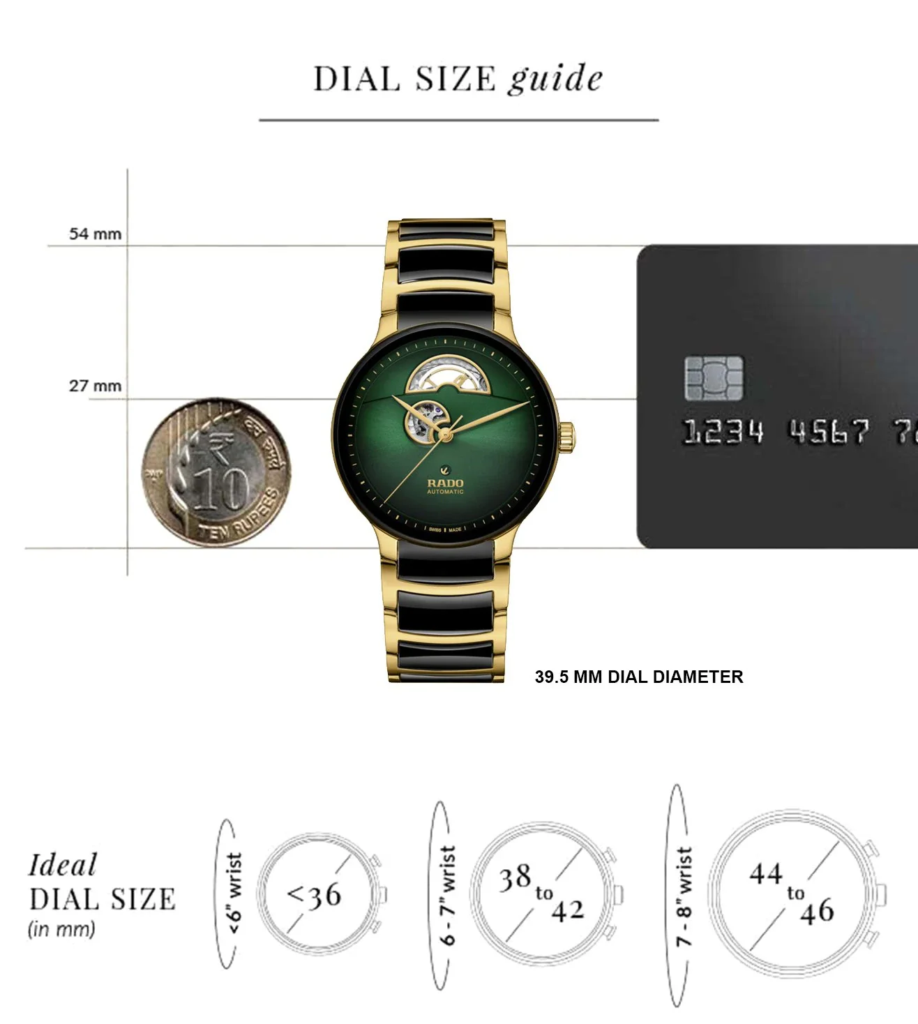 R30008302 | RADO Centrix Automatic Open Heart Unisex Watch - Image 6