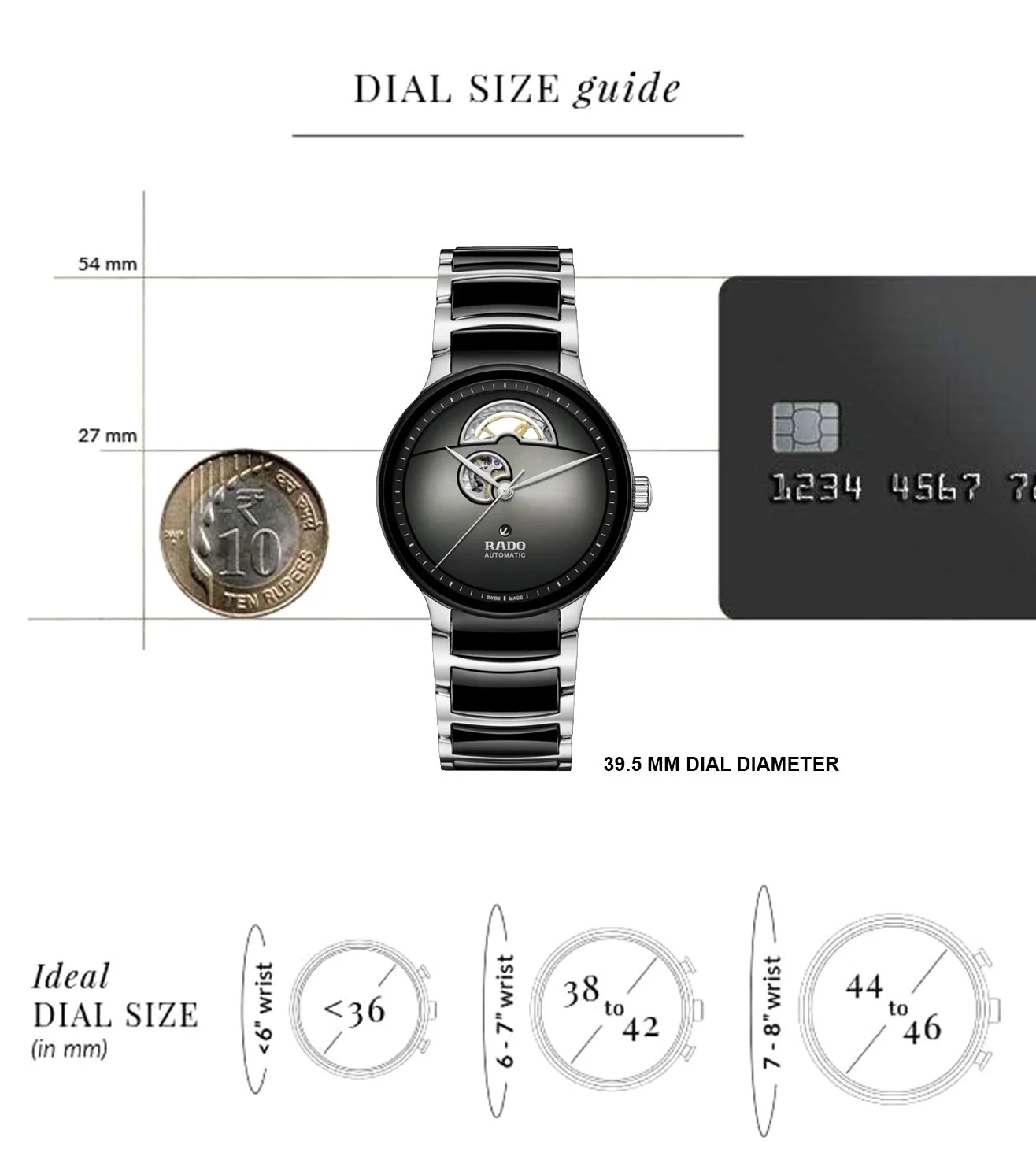 R30012152 RADO Centrix Automatic Open Heart Unisex Watch - Image 6