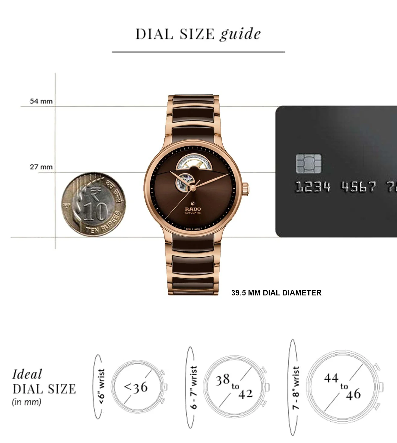 R30013302 | RADO Centrix Automatic Open Heart Unisex Watch - Image 5