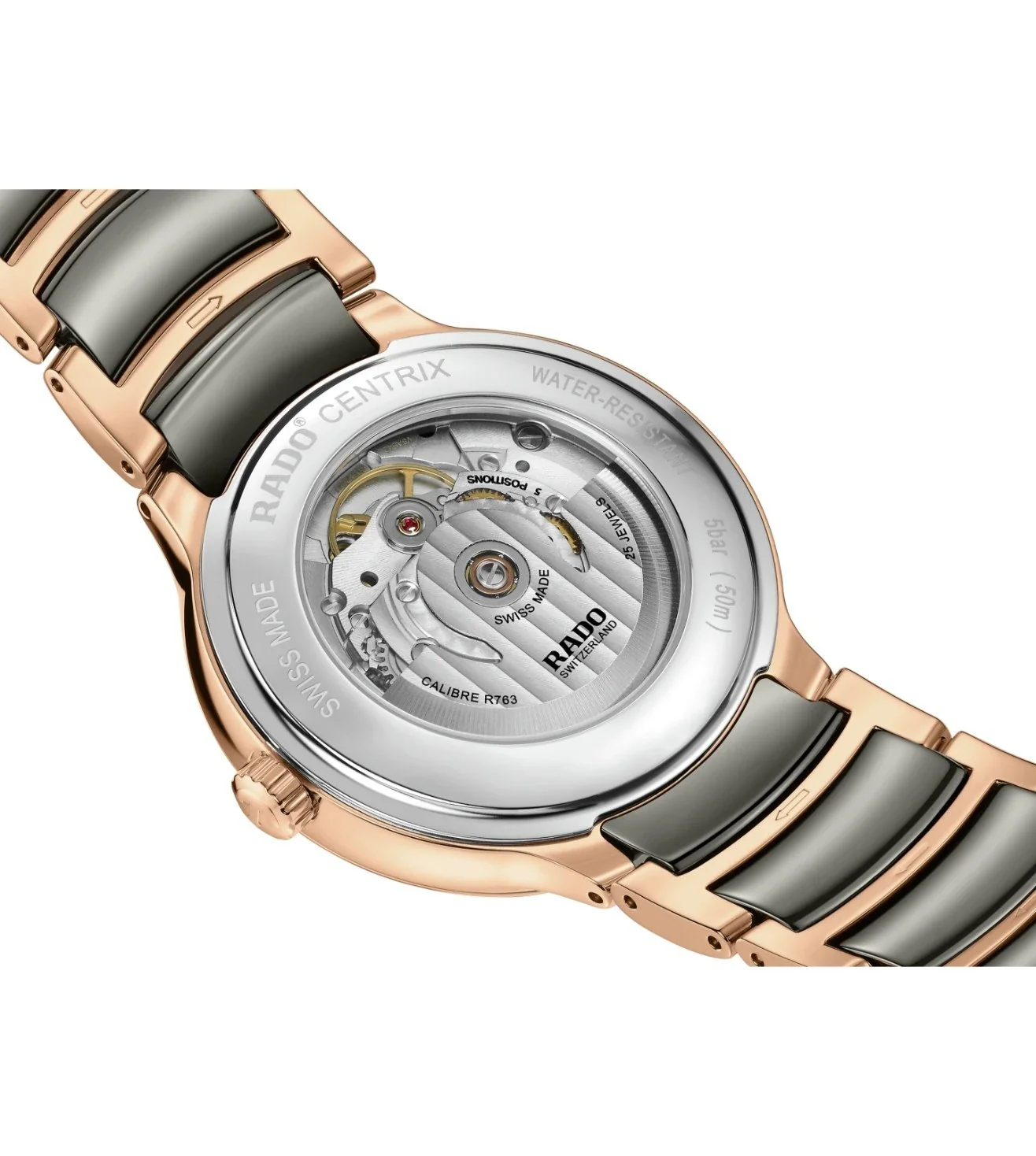 R30017722  | RADO Centrix Automatic Diamond Unisex Watch - Image 4