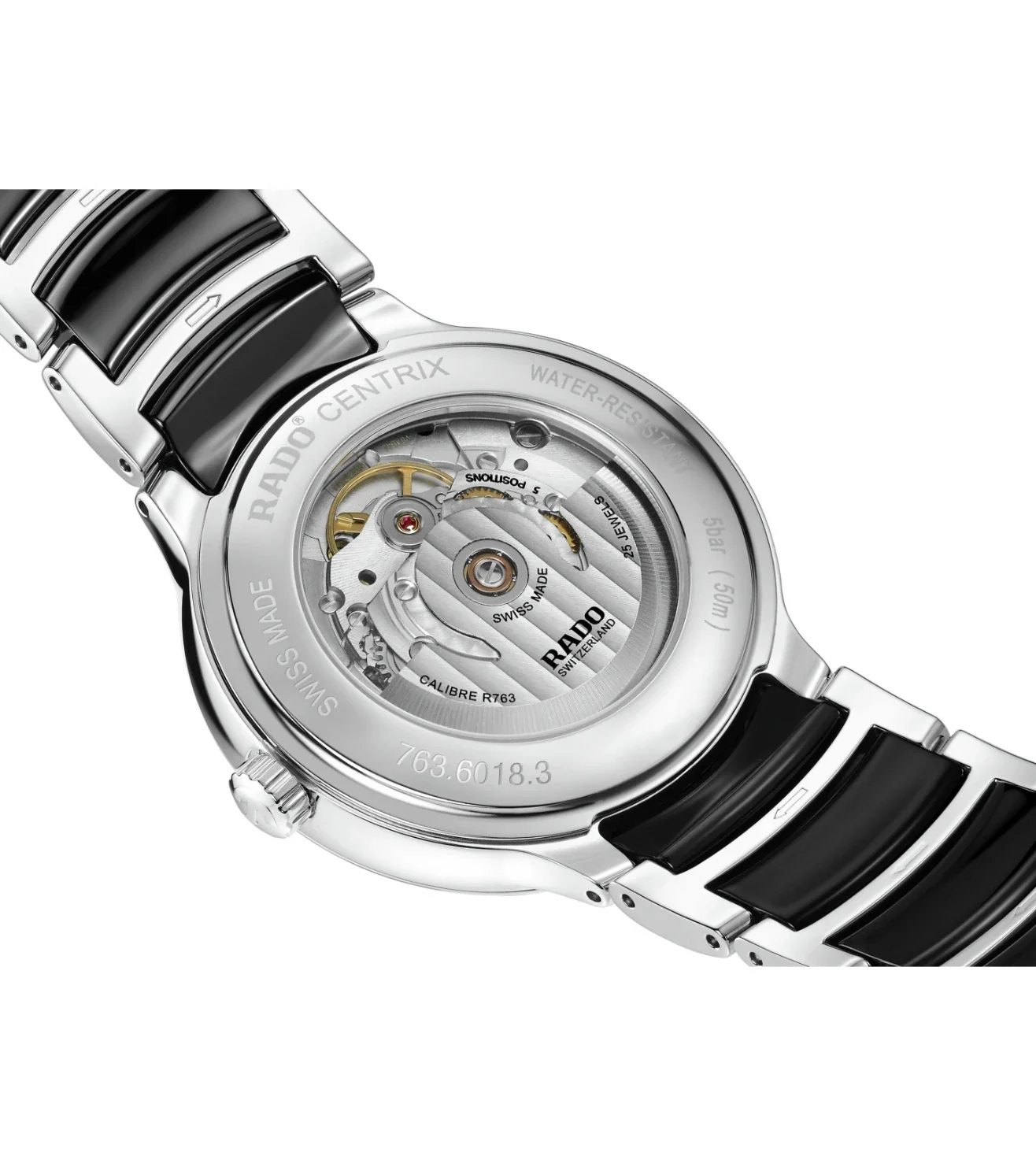 R30018712  | RADO Centrix Automatic Diamond Unisex Watch - Image 4