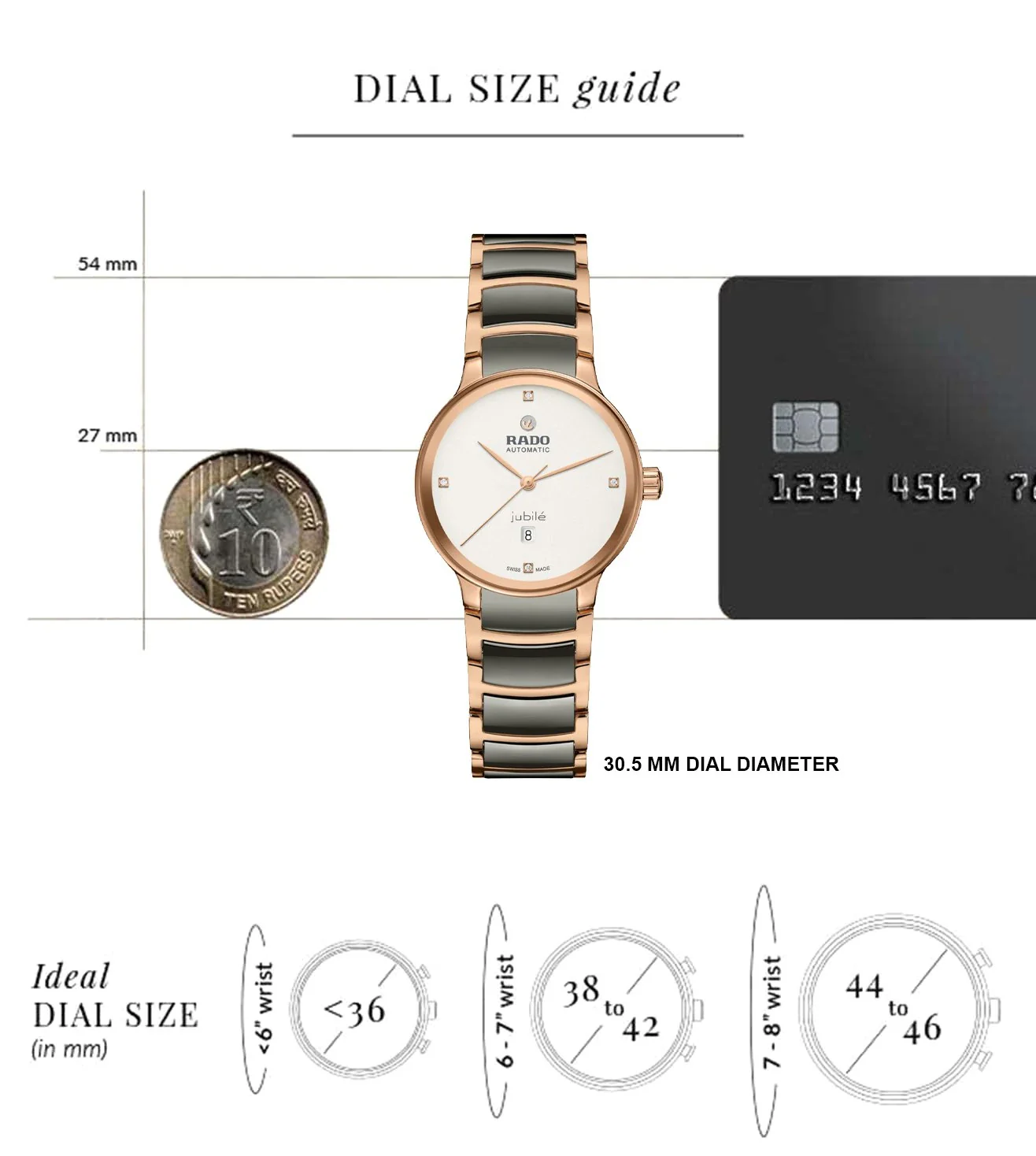 R30019722 | RADO Centrix Automatic Watch for Women - Image 6