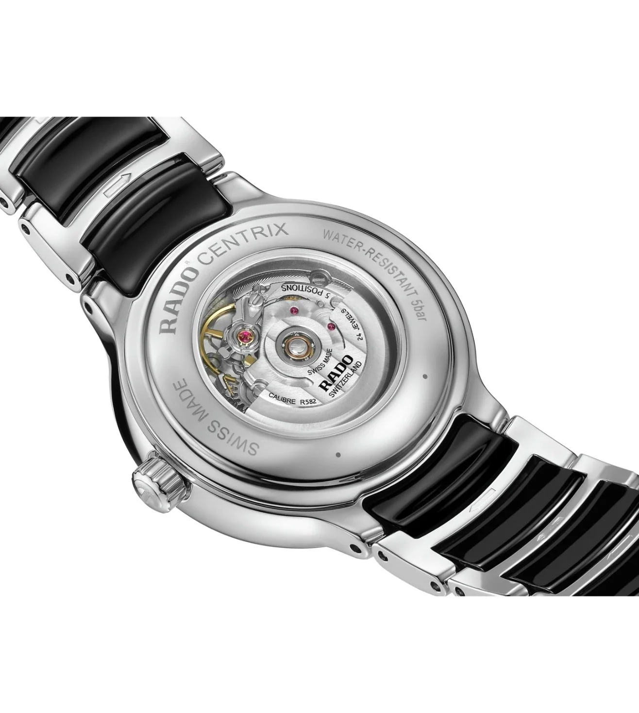 R30020742 RADO Centrix Automatic Diamond Unisex Watch - Image 4
