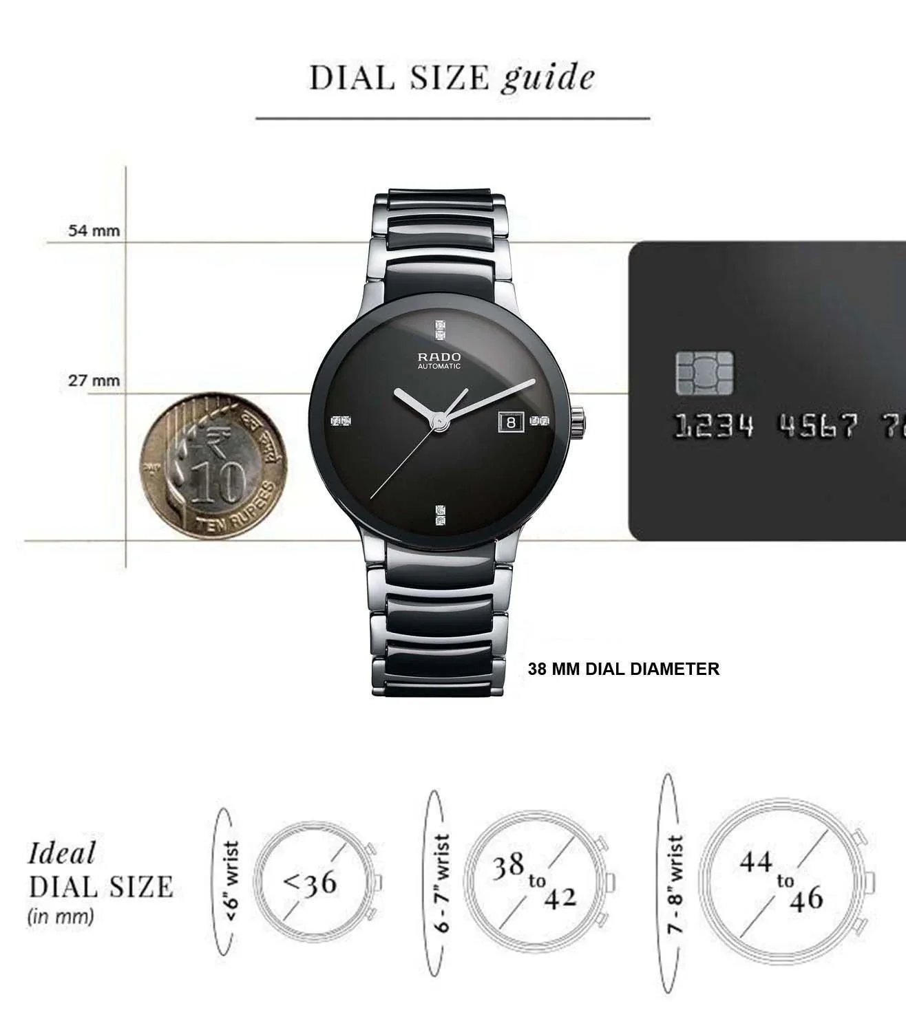 R30941702 | RADO Centrix Automatic Diamond Unisex Watch - Image 5