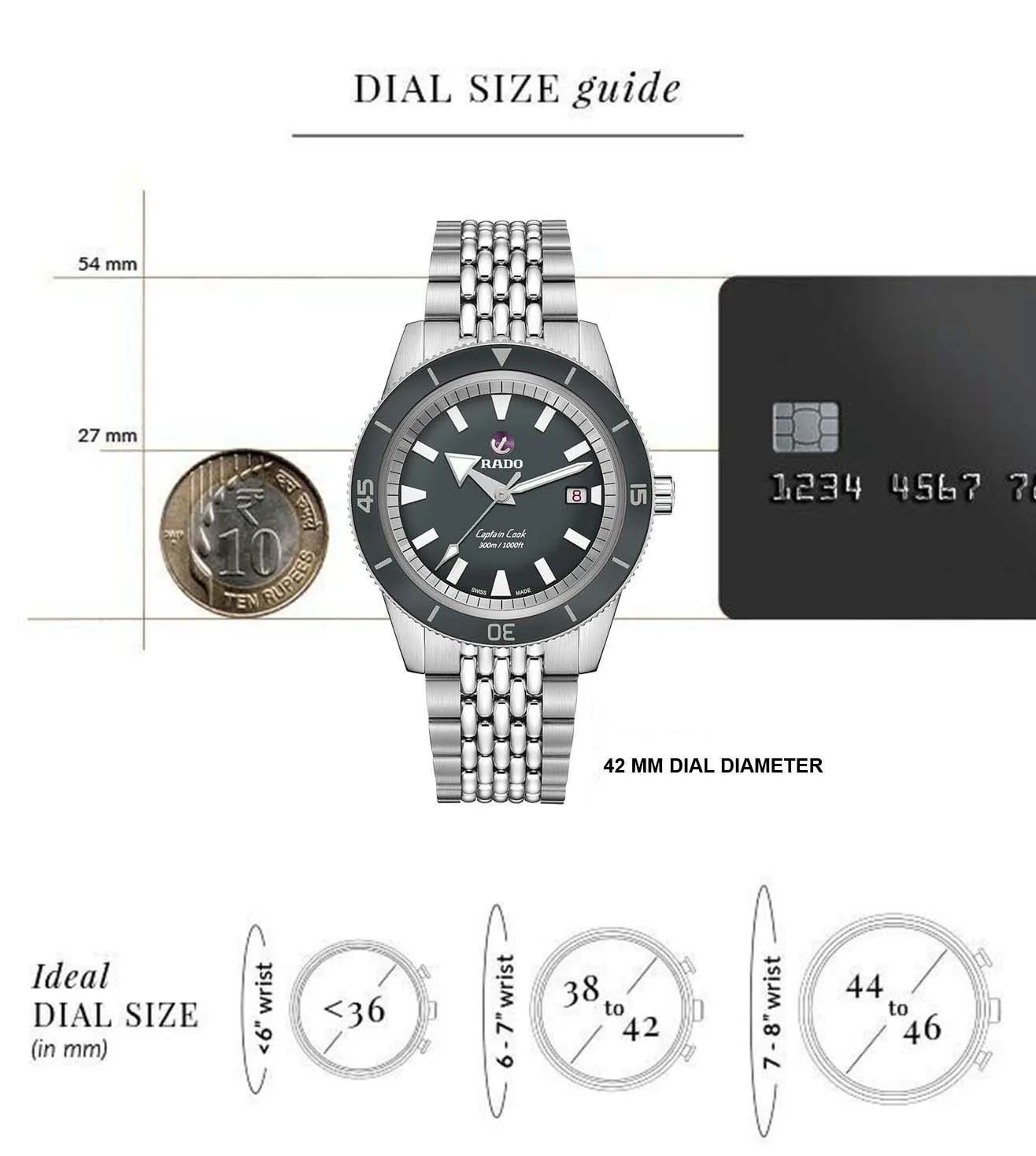 R32105103 | RADO Captain Cook Automatic Watch for Men (2 Additional Straps) - Image 8