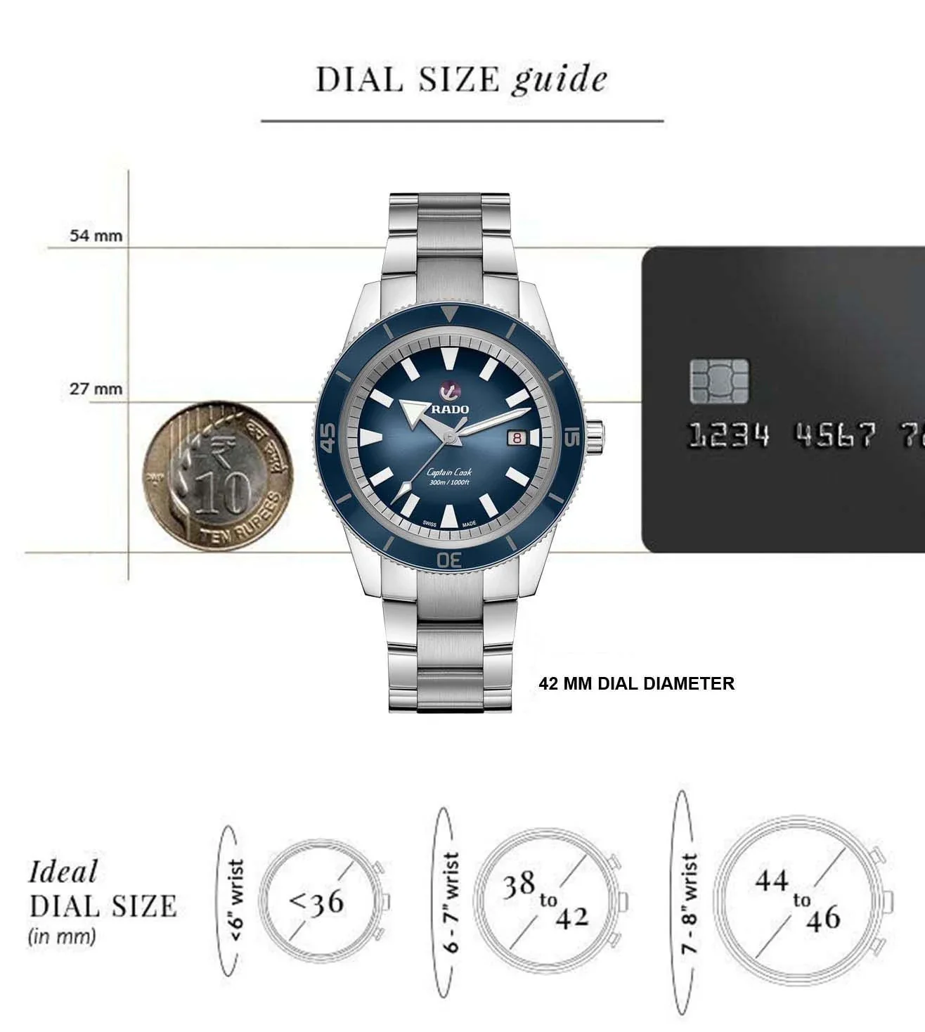 RADO Captain Cook Automatic Watch for Men - R32105203 - Image 6