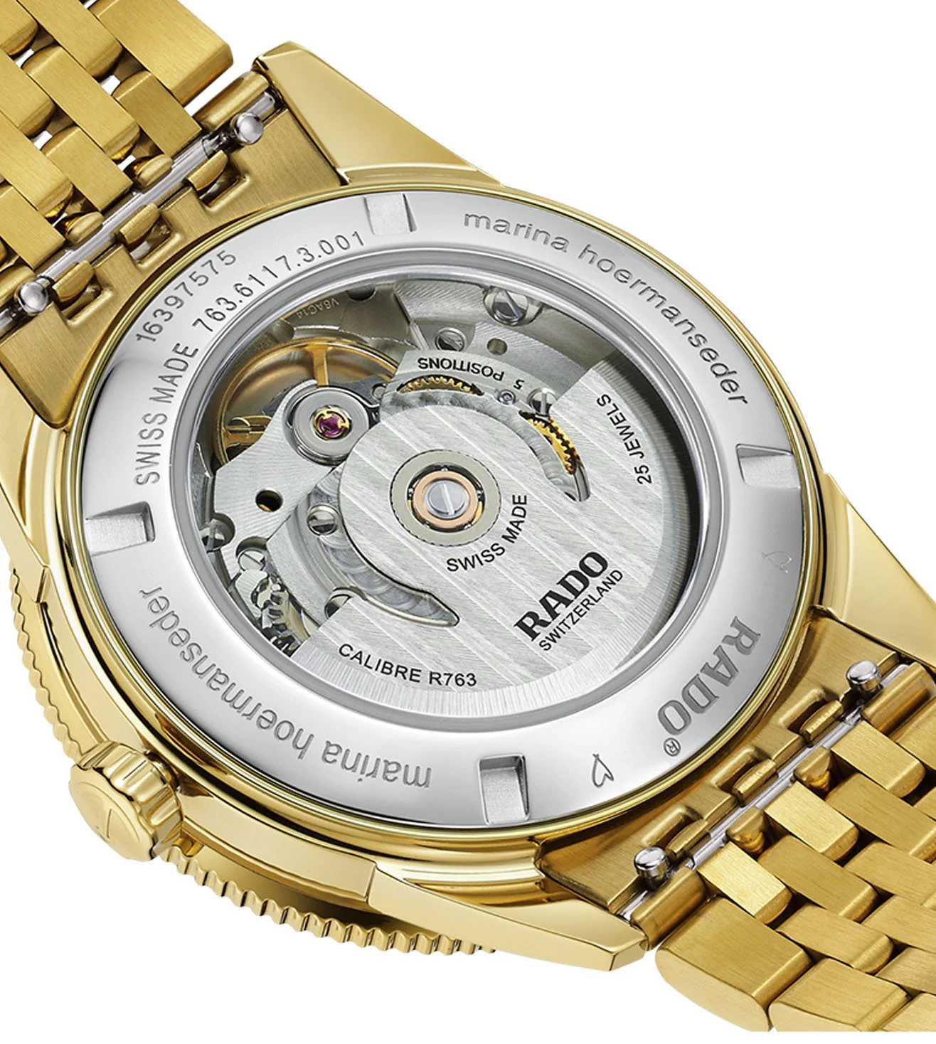 R32117708 RADO Captain Cook Marina Hoermanseder Heartbeat Watch for Women With Additional Strap - Image 3