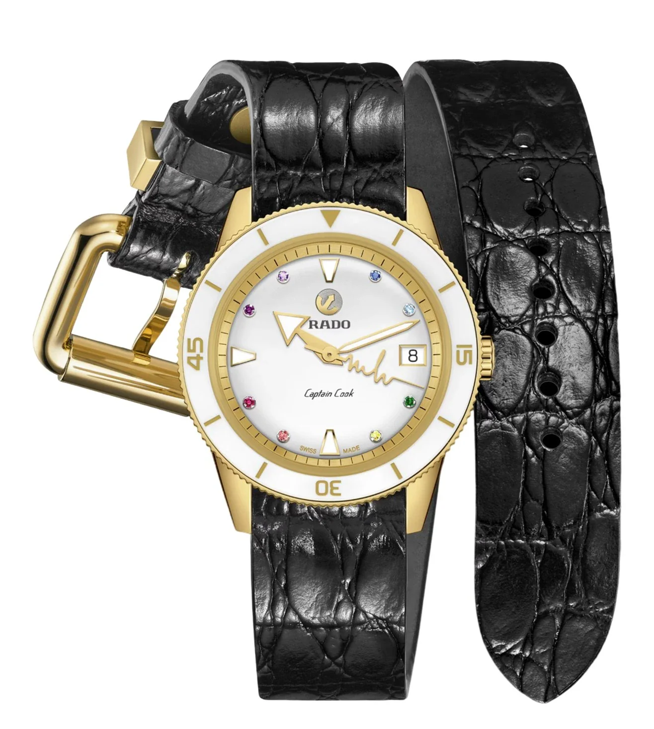 R32117708 RADO Captain Cook Marina Hoermanseder Heartbeat Watch for Women With Additional Strap - Image 9