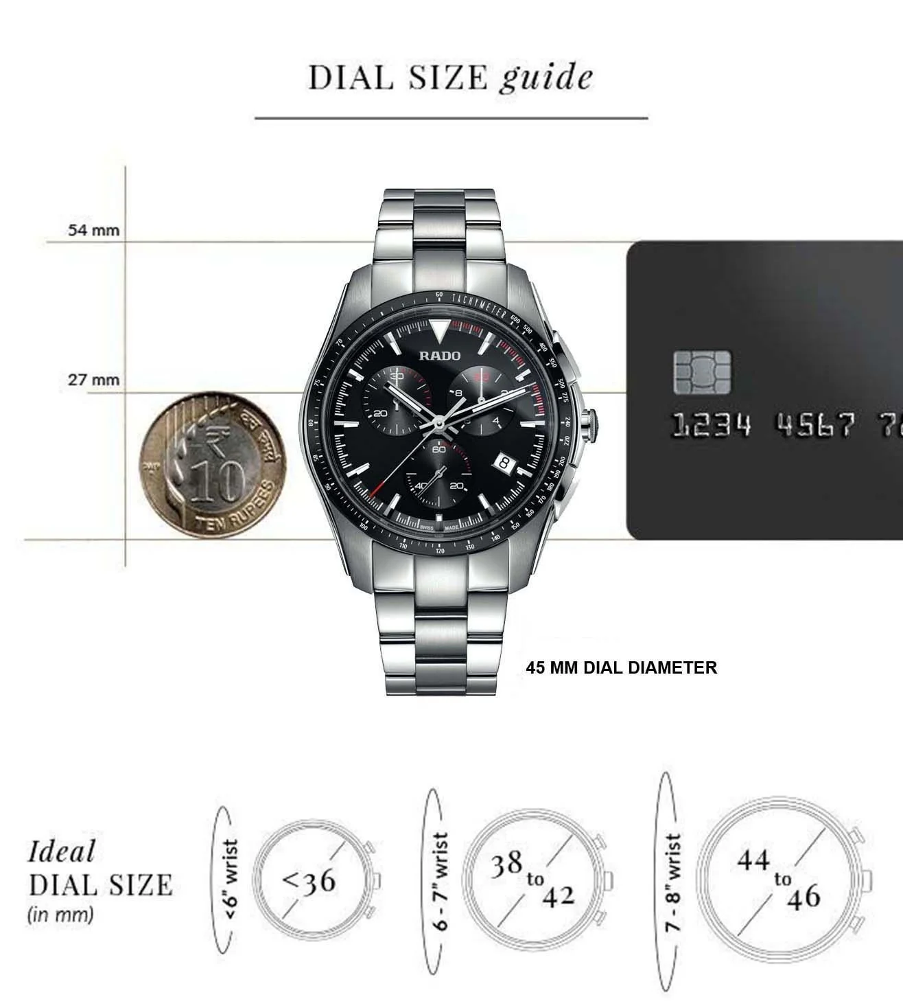 R32259153 | RADO HyperChrome Chronograph Watch for Men - Image 5