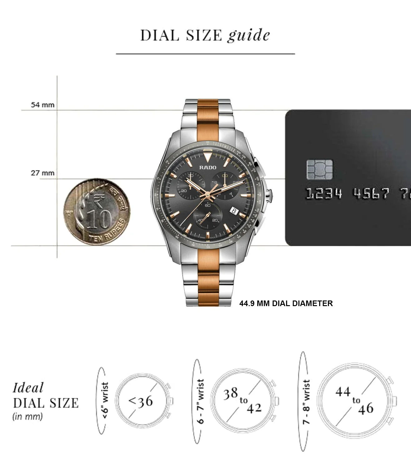R32259173 RADO Hyperchrome Chronograph Watch for Men - Image 6