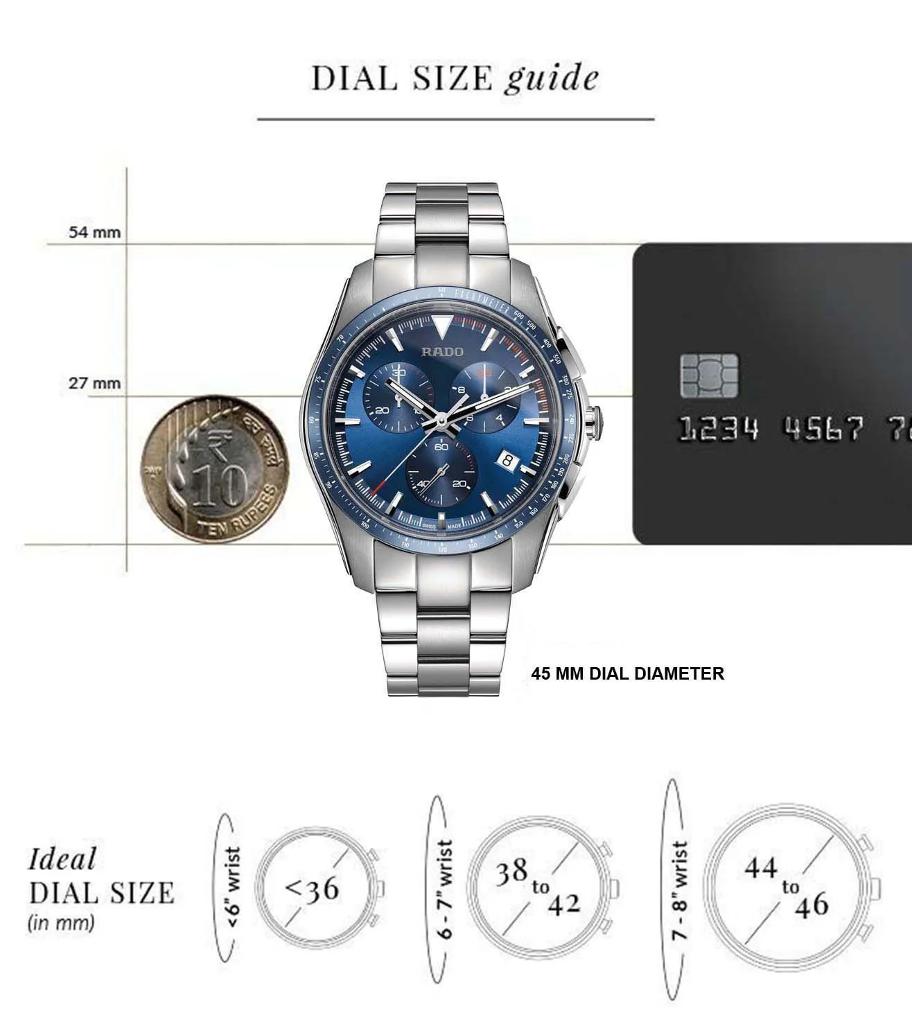 R32259203 | RADO HyperChrome Chronograph Watch for Men - Image 8