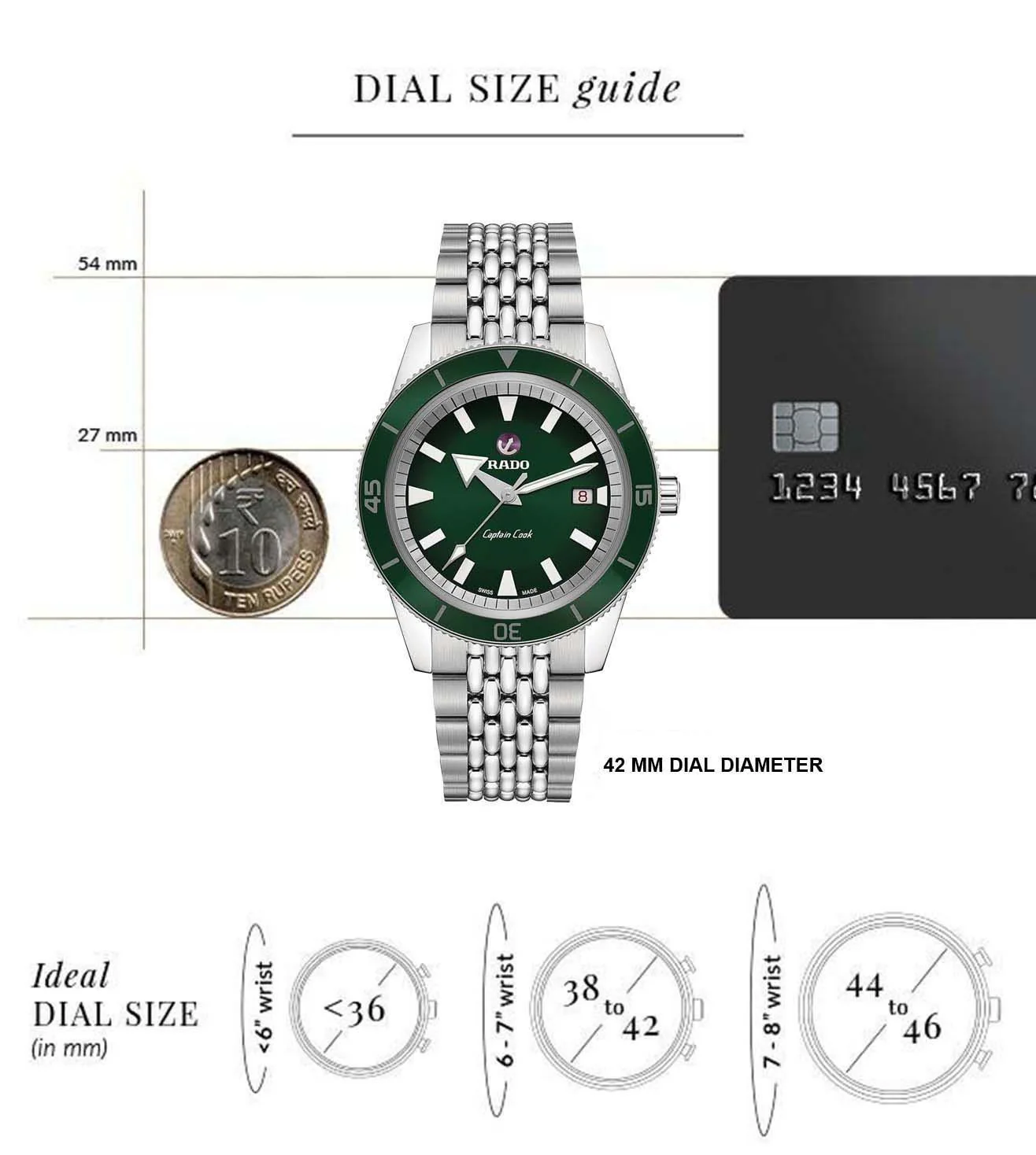 R32505318  | RADO Captain Cook Automatic Watch for Men (2 Additional Straps) - Image 8