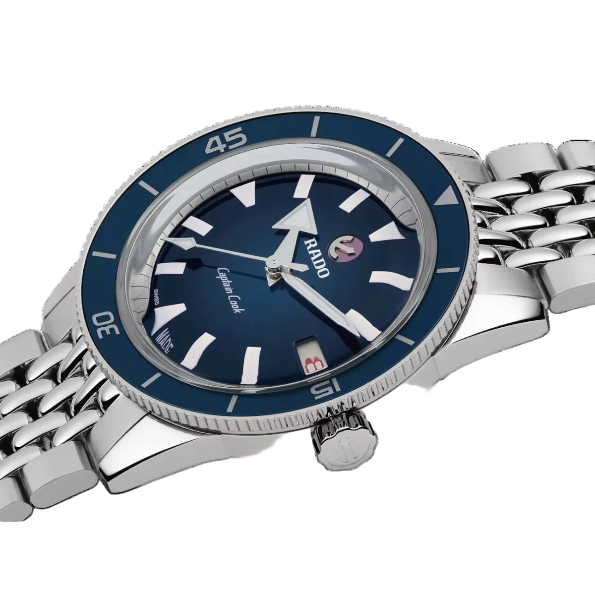 RADO Captain Cook Automatic Blue Dial Analog Unisex Watch R32500203 - Image 3