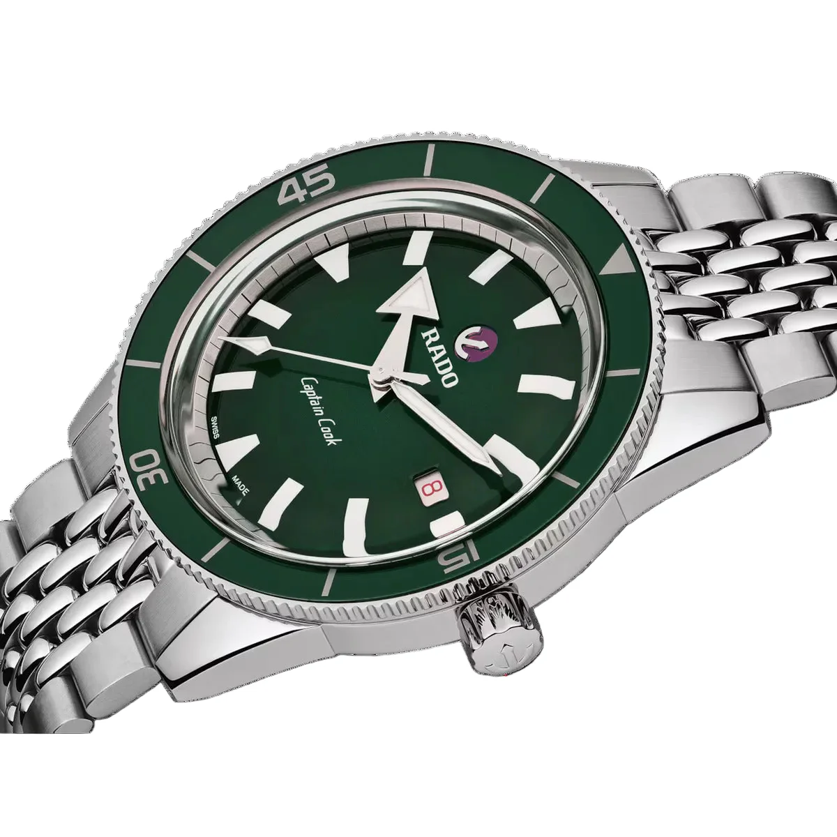 RADO Captain Cook Automatic Green Dial Analog Men's Watch R32505313 - Image 2