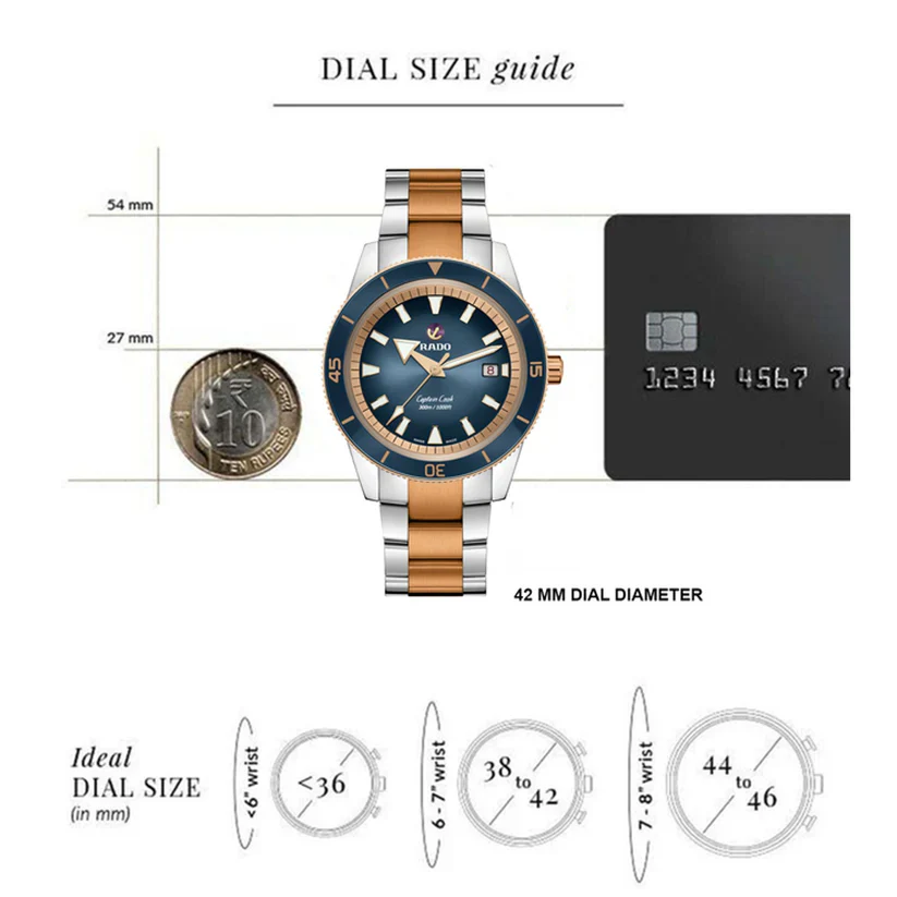 RADO Captain Cook Automatic Men Analog Stainless Steel Watch R32137203 - Image 4