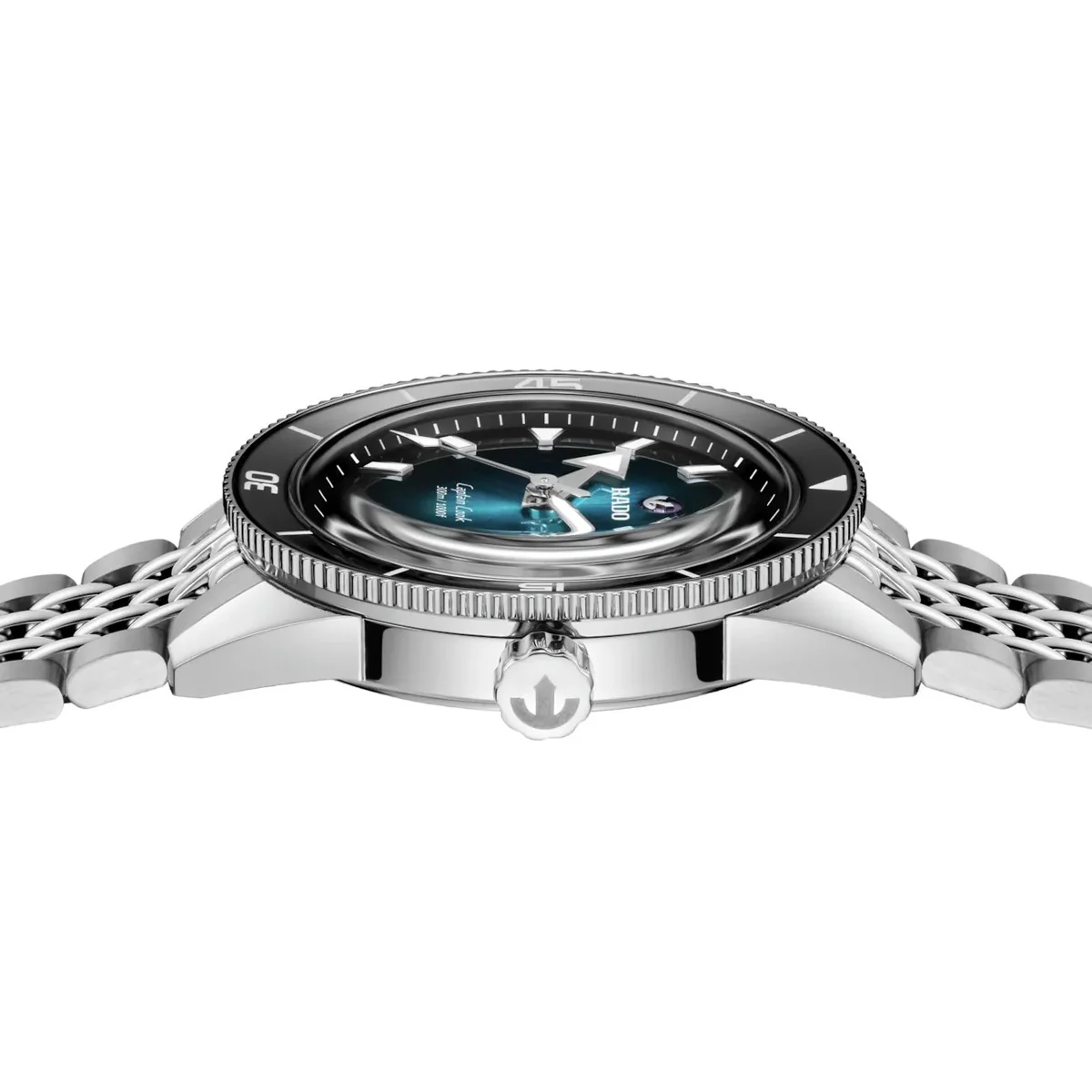 RADO Captain Cook Automatic Turquoise Dial Analog Unisex Watch R32223213 - Image 4