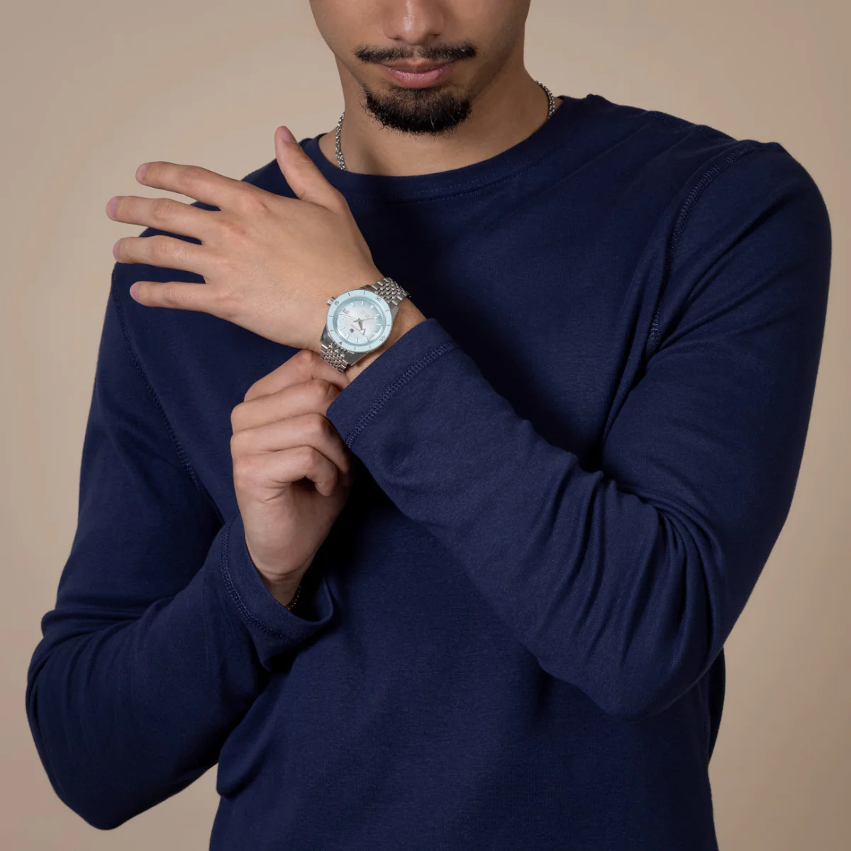 RADO Captain Cook Blue Silver Automatic Unisex Watch R32223203 - Image 2