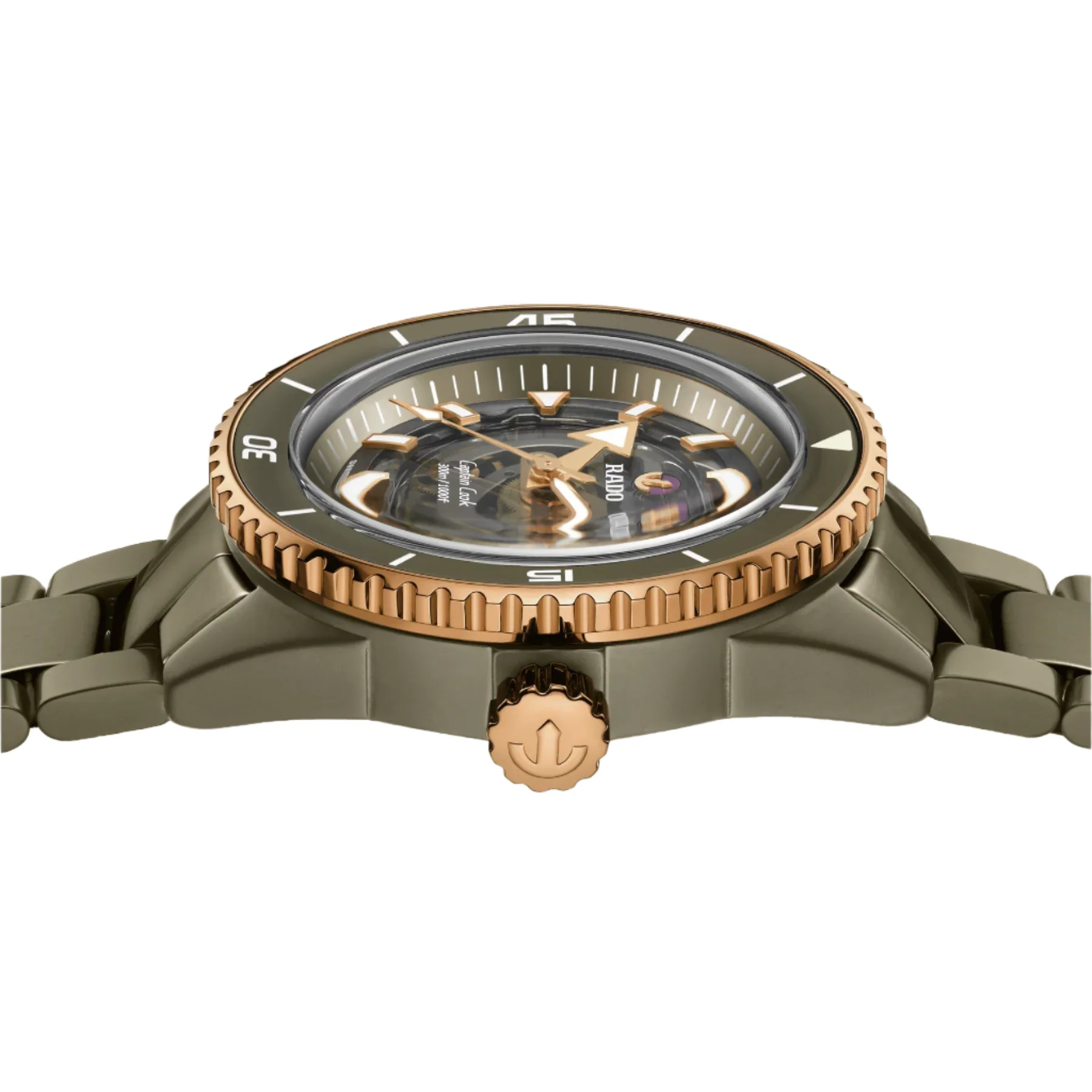 RADO Captain Cook High-Tech Ceramic Skeleton Automatic Men Watch R32150162 - Image 3