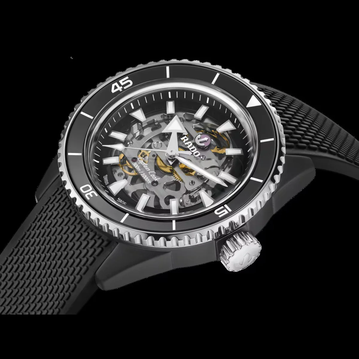 RADO Captain Cook High-Tech Ceramic Skeleton Men's Watch R32129168 - Image 3