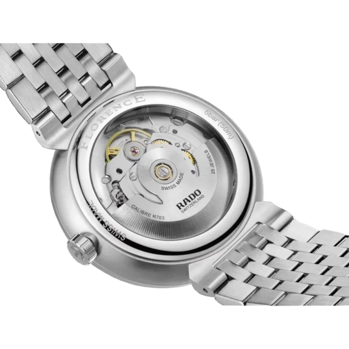 RADO Florence 39mm Automatic Black Dial Analog Unisex Watch R48903153 - Image 4