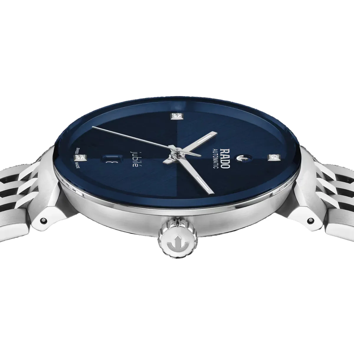 RADO Florence Automatic Blue Dial Analog Diamond Men's Watch R48903733 - Image 4