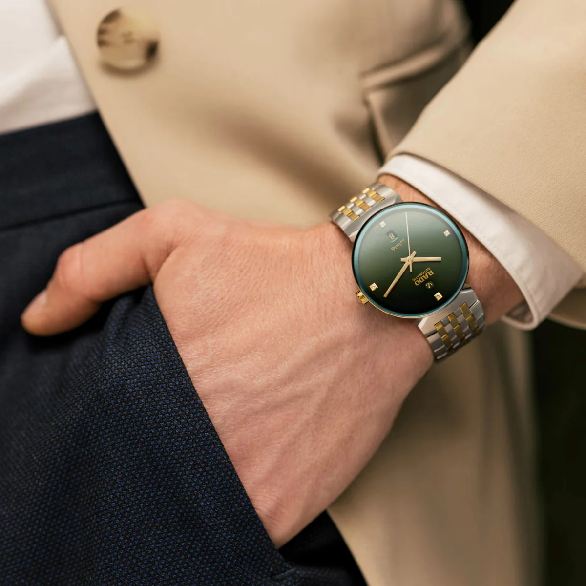 RADO Florence Automatic Green Dial Unisex Watch R48903723 - Image 4