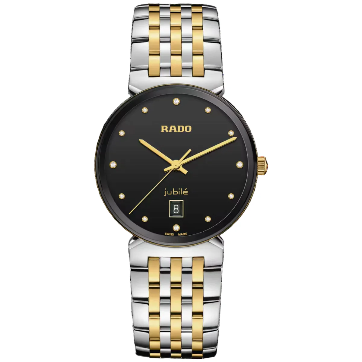 RADO Florence Diamonds Quartz Black Dial Analog Unisex Watch R48912743
