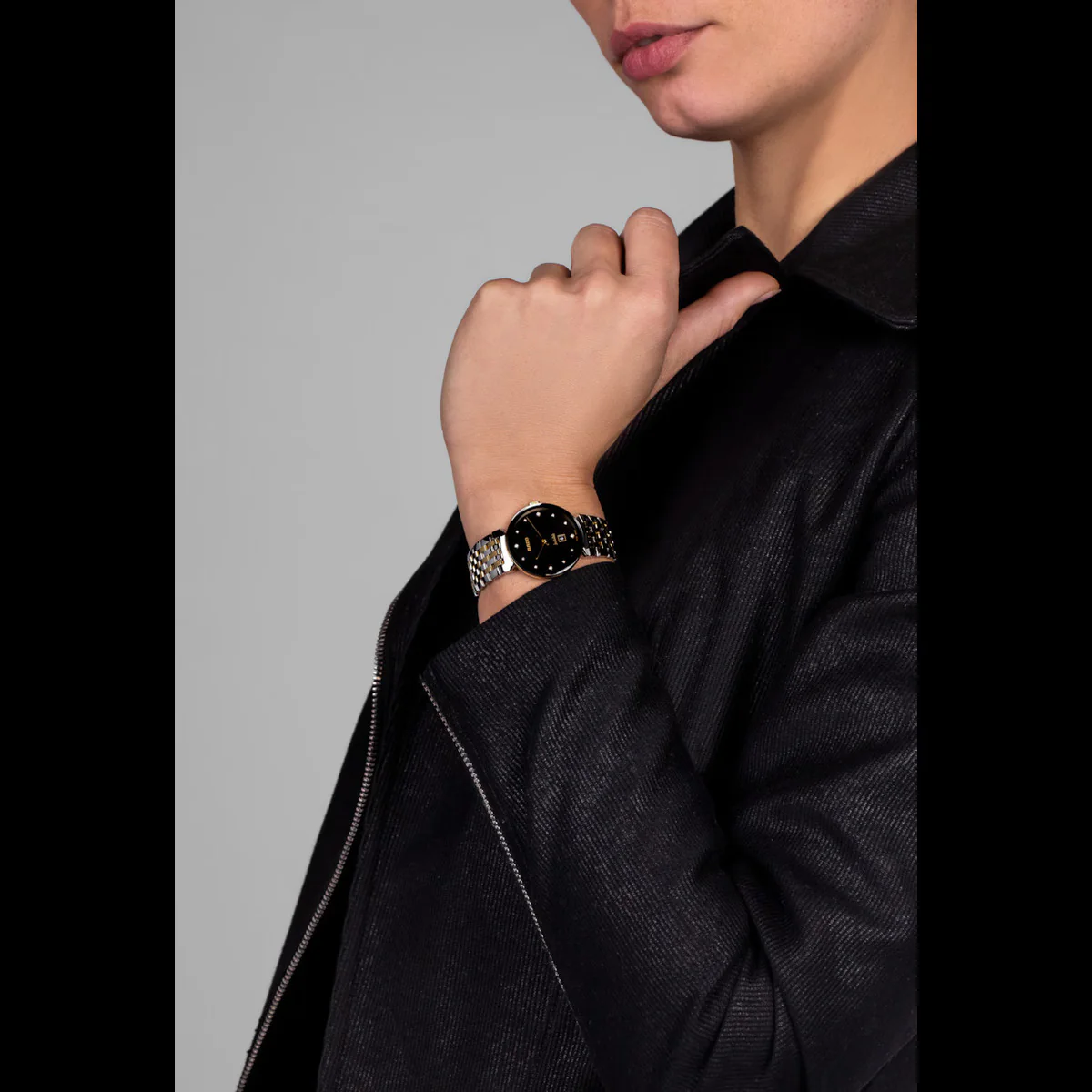 RADO Florence Quartz Black Dial Diamonds Analog Women's Watch R48913743 - Image 4
