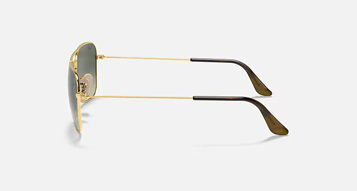Ray-Ban RB3136 181/71 58 Polished Arista Gold Caravan Sunglasses – Classic Metal Frame - Image 2