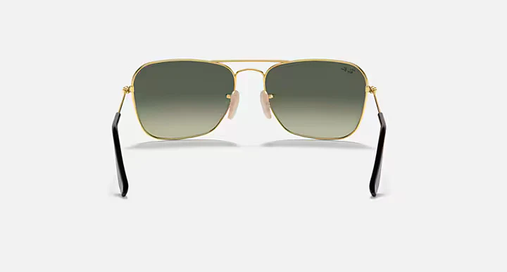 Ray-Ban RB3136 181/71 58 Polished Arista Gold Caravan Sunglasses – Classic Metal Frame - Image 3