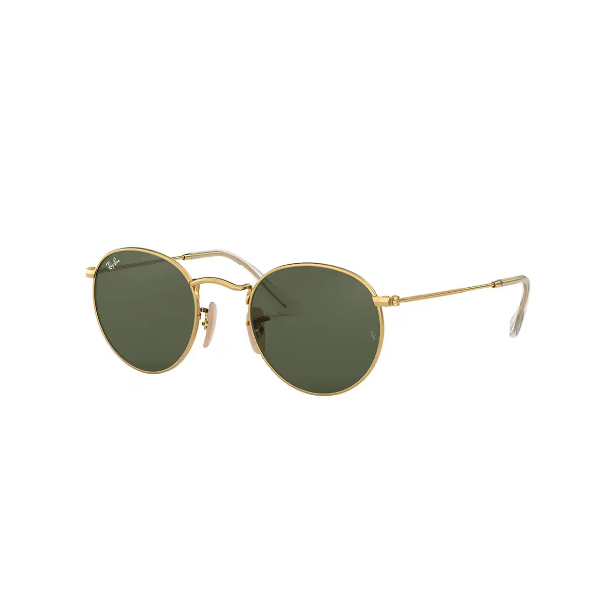 Ray-Ban RB3447 001 Round Metal Sunglasses – Gold Frame, 50mm Medium Size" - Image 2