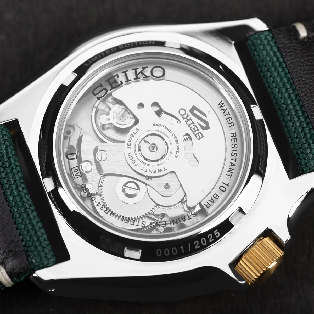 Seiko 5 Sports Forest Green Sunrise India Limited Edition Watch - SSK050K1 - Image 3