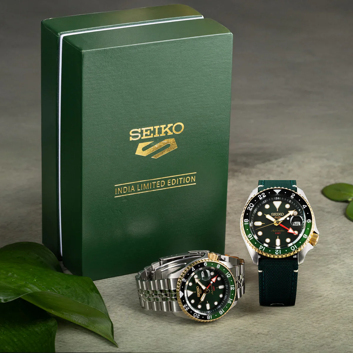 Seiko 5 Sports Forest Green Sunrise India Limited Edition Watch - SSK050K1 - Image 7
